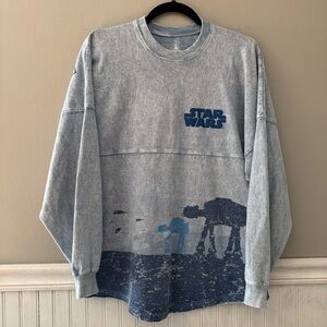 Disney Spirit Jersey Stonewashed Star Wars Hoth AT-AT Graphic Size XS